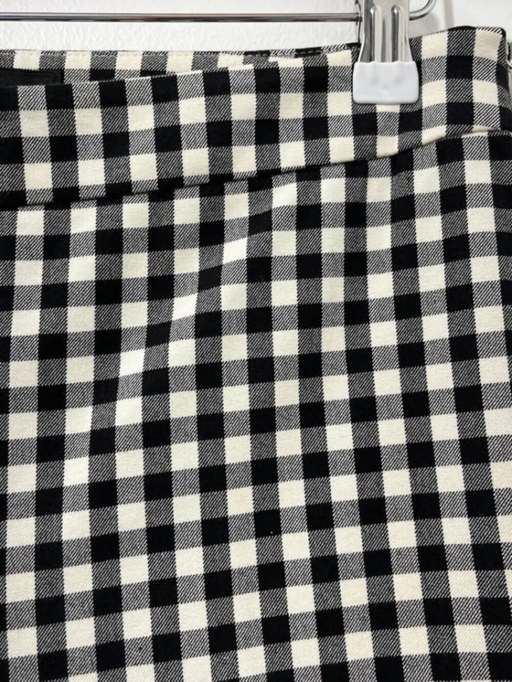 Talbots Chatham Ankle Black & White Gingham Plaid Neutral Corpcore Pant [Size 2] - Picture 4 of 10